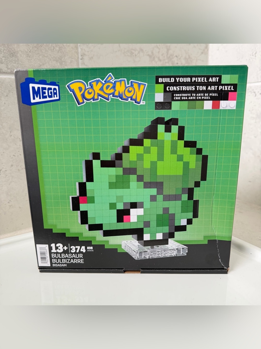 Mega Pokémon Pixel Bulbasaur Building Toy Kit - 374 pc